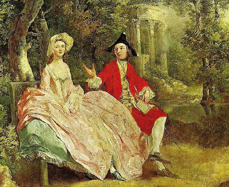 Thomas Gainsborough conversation in a park, c. Sweden oil painting art